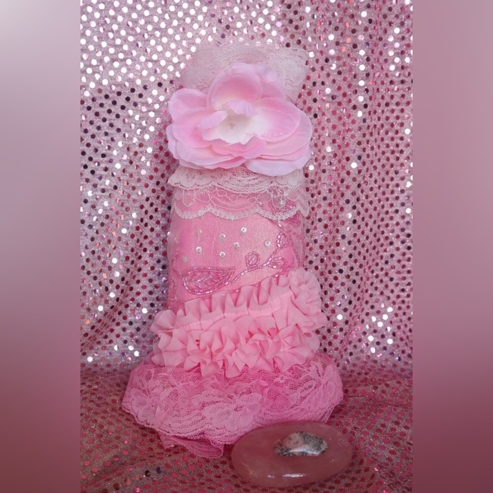 Hand Crafted Cherry Blossom &Rose Scented Pillow&Gypsy BottleSet - Picture 11 of 14